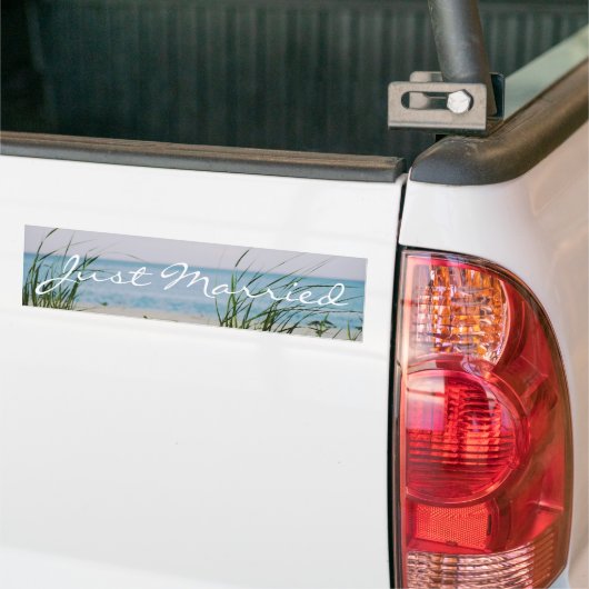 Beachy Wedding Bumpersticker (Op Truck)
