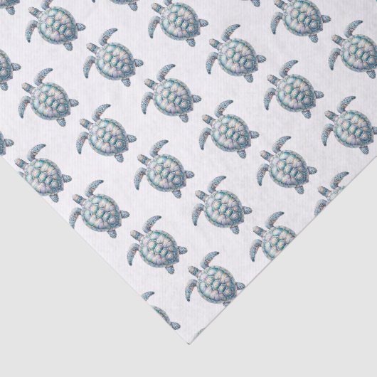 Beachy Zee Turtle Tissuepapier (Detail)