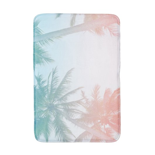 Beachy -zonnepalmbomen badmat (Voorkant Verticaal)