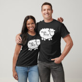 Beack Sheep Cute Sheep T-shirt (Unisex)