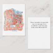 Beacon Hill bedankkaart Notitiekaartje (Voorkant / Achterkant)