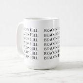 Beacon Hill Boston Mok | Klassiek ontwerp (Voorkant links)