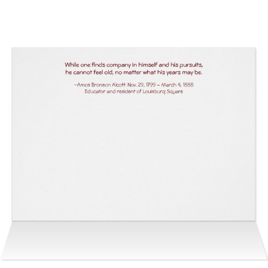 Beacon Hill: Louisburg Square (Binnen Horizontaal (Boven))