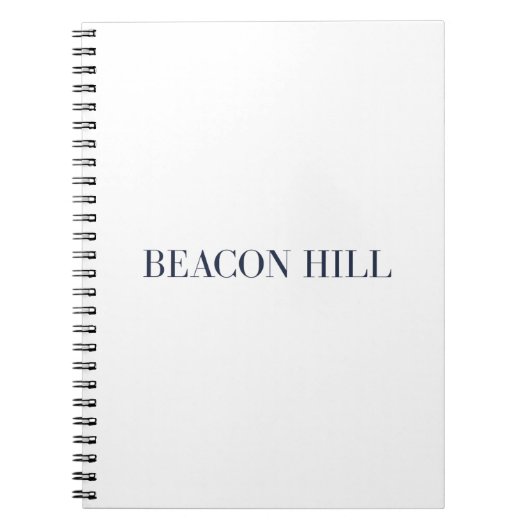 Beacon Hill Notebook | Boston Massachusetts Notitieboek (Voorkant)