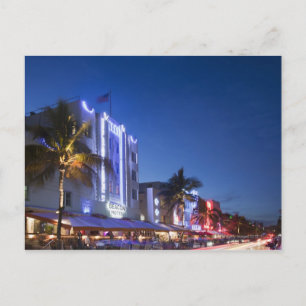 Beacon Hotel, Ocean Drive, South Miami Beach, Flor Briefkaart