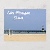 Beacon Light of Lake Michigan Shores Briefkaart (Voorkant)
