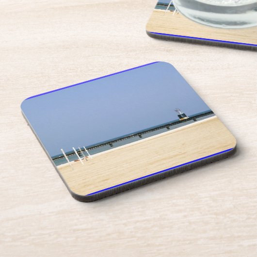 Beacon Light of Lake Michigan Shores Onderzetter (Linkerzijde)