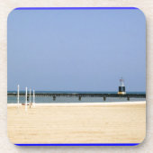 Beacon Light of Lake Michigan Shores Onderzetter (Voorkant)