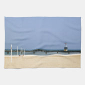 Beacon Light of Lake Michigan Shores Theedoek (Horizontaal)