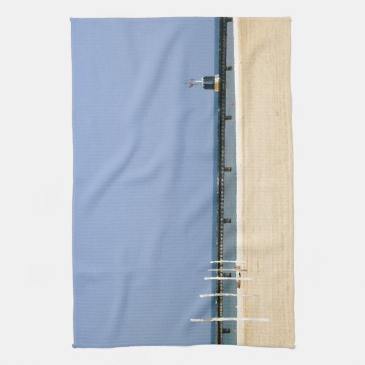 Beacon Light of Lake Michigan Shores Theedoek (Verticaal)