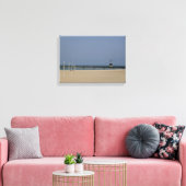 Beacon Light op Lake Michigan Canvas Afdruk (Insitu (Woonkamer))
