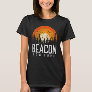 Beacon New York NY Retro  70 jaren 80 90 T-shirt