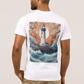 Beacon of Hope: een minimalistische vuurtoren T-shirt