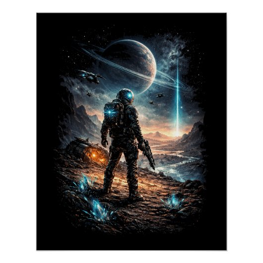 Beacon on the Distant World Perfect Poster (Voorkant)