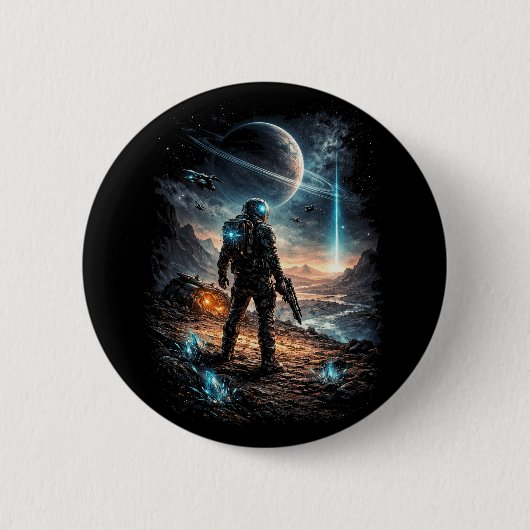 Beacon on the Distant World Ronde Button 5,7 Cm (Voorkant)