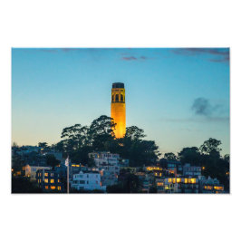 Beacon Over the Bay Foto Afdruk