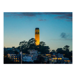 Beacon Over the Bay Perfect Poster