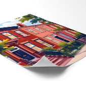 Beacon Street Boston Massachusetts Art Poster (Hoek)