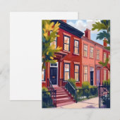 Beacon Street Boston Massachusetts Bedankkaart (Voorkant / Achterkant)