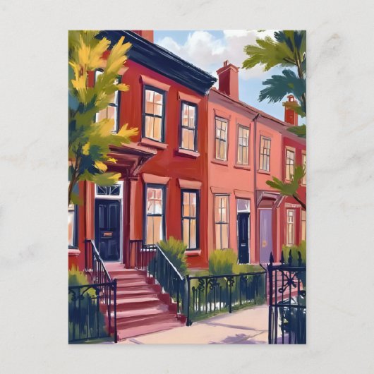 Beacon Street Boston Massachusetts Briefkaart (Voorkant)