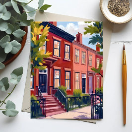 Beacon Street Boston Massachusetts Briefkaart