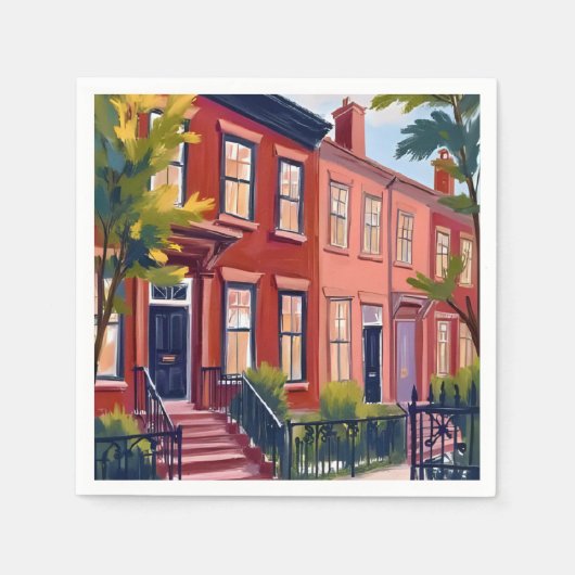 Beacon Street Boston Massachusetts Servet (Voorkant)