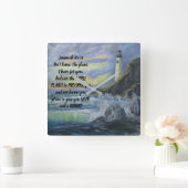 Beacon van Hope Acrylic Wall Clock Jeremiah 29:11 Vierkante Klok (Huis)