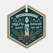 Beacon van Licht voor Ons Troop Ornament (Achterkant)