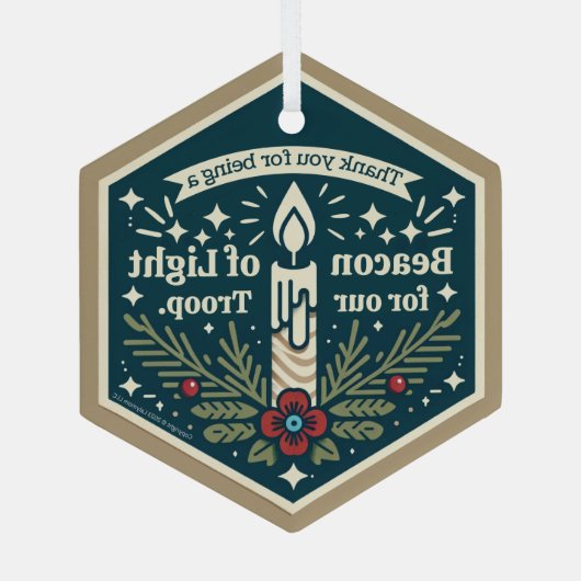 Beacon van Licht voor Ons Troop Ornament (Achterkant)