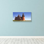 Beacon van Zuidoost-Block Island Canvas Afdruk (Insitu (Houten vloer))