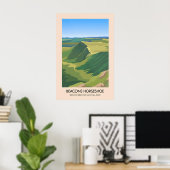 Beacons Horseshoe Nationaal Park Brecon Beacons Poster (Thuiskantoor)