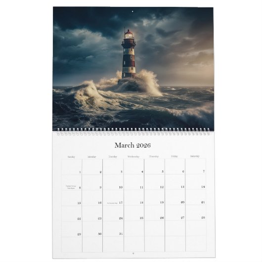 Beacons of Hope Lighthouse Calendar Kalender (Mar 2026)