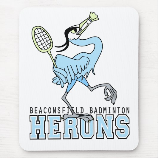 Beaconsfield Badminton Herons Muismat (Voorkant)