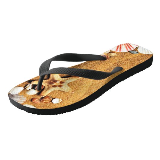 Beacy Flip Flops met strandafbeelding (Schuin)