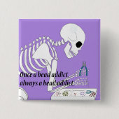 Bead Addict Vierkante Button 5,1 Cm (Voorkant)