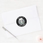 Bead Alien Ronde Sticker (Envelop)