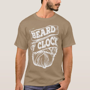 Bead o Klock Beard Hipster Beared Mannen, volle ba T-shirt