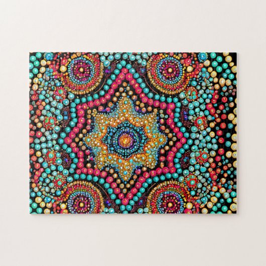 Bead Pattern 2 foto puzzels Internet puzzel puzzel (Horizontaal)