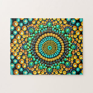 Bead Pattern 3 Easy Brain Art Puzzels Foto Puzzel