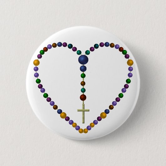 Bead Rosary #1 Ronde Button 5,7 Cm (Voorkant)