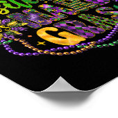 Bead Up beroemd gemaakt door Mardi Gras Festival N Poster (Hoek)