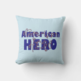 Beaded American Hero-Square Pillow Kussen