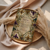 Beaded Fleur-de-Lis Mardi Gras Masquerade Kaart