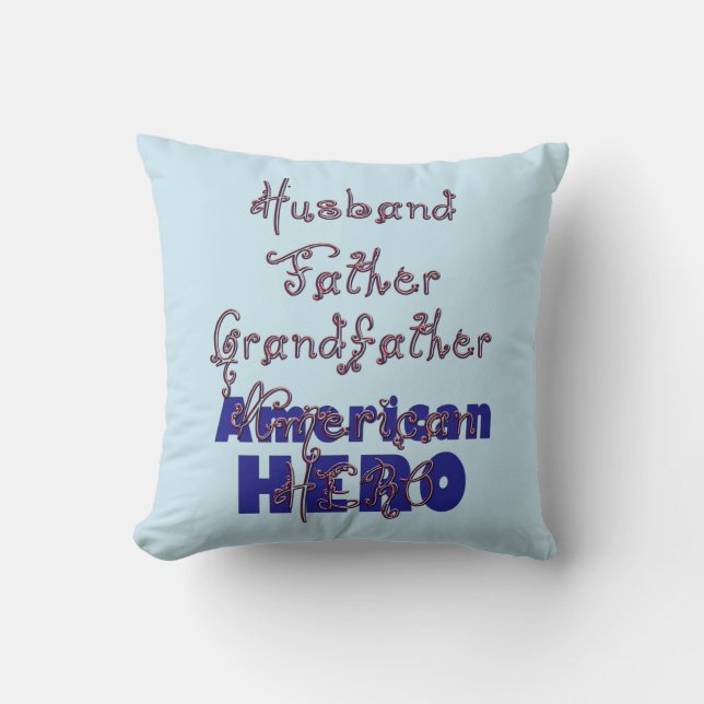 Beaded Husband Vader Hero-Square Pillow Kussen (Voorkant)