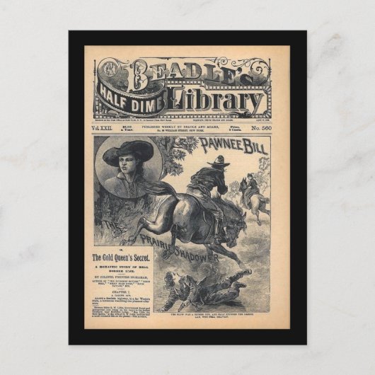 Beadles Half Dime Library Vol XXII No 560 1888 Briefkaart (Voorkant)