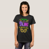 Beads and bling it's a Mardi Gras thing Carnival M T-shirt (Voorkant volledig)