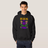 Beads And Bling Mardi Gras Thing Hoodie (Voorkant volledig)