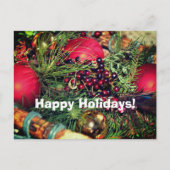 Beads Balls Evergreens Briefkaart kerstfeestdag (Voorkant)