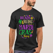 Beads & Bling It's a Mardi Gras Thing Leopard Mard T-shirt (Voorkant)