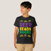 Beads Funny Louisiana Nola Mardi Gras Mannen Jonge T-shirt (Voorkant volledig)